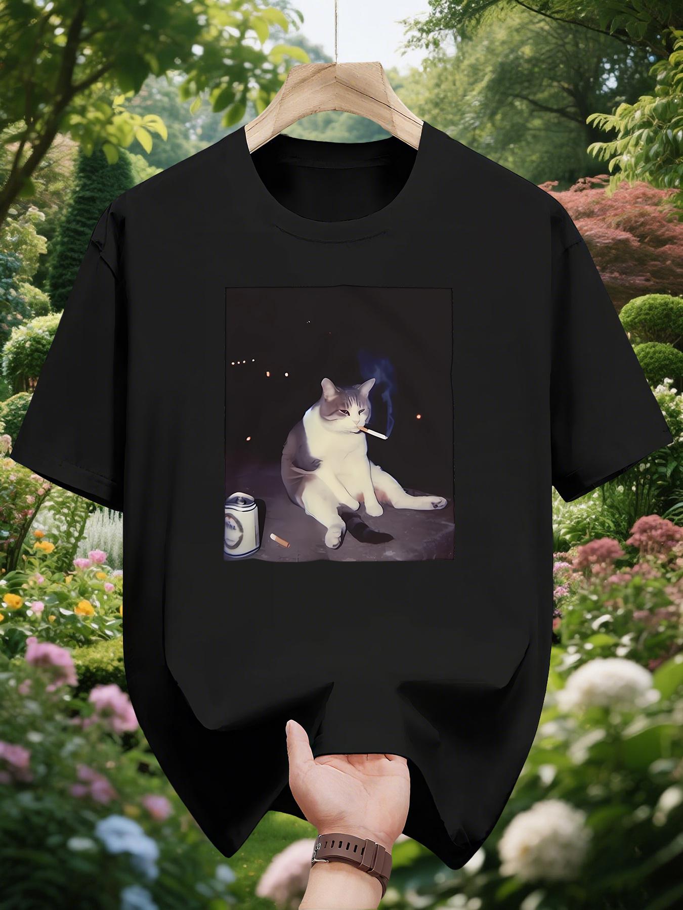 

Smoking Cat T-shirt L