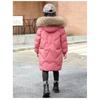 Girls Winter Wear Middle And Older Children Girls In The Long Section Of The Thickened Paragraph Down Cotton Jacket Girls Cotton Clothes