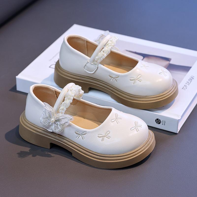 

Girls princess shoes children butterfly soft-soled small leather shoes 2025 spring and autumn new little girl baby performance shoes 31 [Inner Length 19.5CM] бежевый