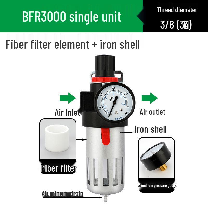 AFC2000 Luftdruckregelventil mit Öl-Wasser-Abscheider und AFR Druckminderfilter