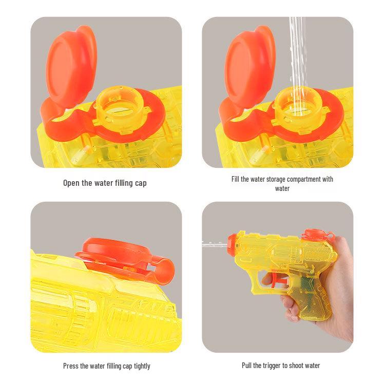 Transparent Mini Water Gun - Summer Beach Toy for Kids