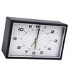 Analog Alarm Clock Quiet Battery Operated Plastic Minimalist Desk Analog Clock for Living Room Bedroom