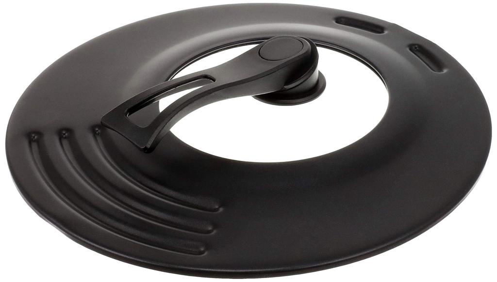 Pearl Metal Folding Lid with Glass for Foldable Stand Pan Cover HB-634 Pan/Pot Window, 24-29cm Pans, Non-stick Coating,