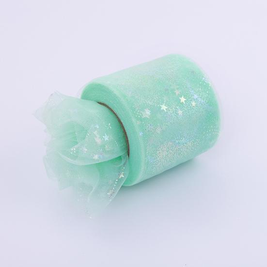 Tulle Roll 6CM*25 Yard Illusory Glitter Sequin Tear-resistant DIY Craft Wedding Decor Reusable Baby Shower Skirt Lace Yarn Roll Party Favors