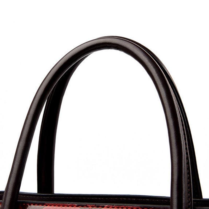 Elegante Damenhandtasche Schulter-Messenger-Tasche Mode Große Kapazität Handheld Kunstleder Einkaufstasche