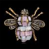 Retro Bee Rhinestone Painting Oil Brooch Personality Cute Animal High -End Exquisite Pectoral