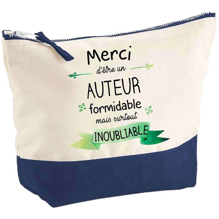 Trousse maquillage - PLANETEE - Merci d'être un Auteur - Grand format - Coton, HD - Fabriquée en France