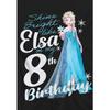 Frozen Childrens/Kids Bright Like Elsa 8th Birthday T-Shirt