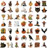 52PCS Pumpkin Witch Sticker Nostalgia Aesthetic Creative Scrapbook Coffee Laptop Phone Guitar Gifts Harajuku Living Room Sticker