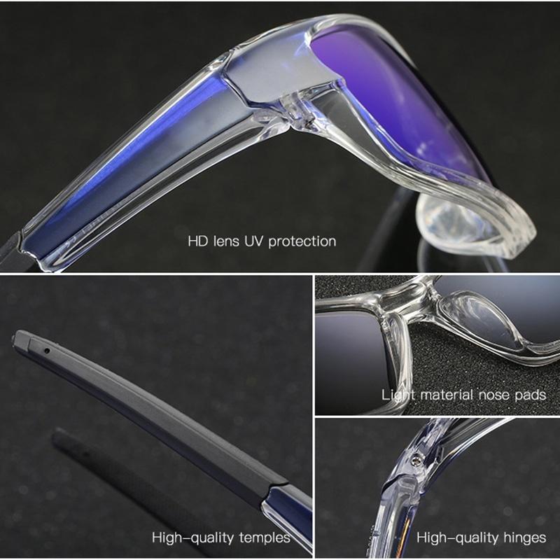 Fashion Polarized Sunglasses for Men Lightweight Night Vision Male Shades Cycling Driving Fishing Fashion Mirror Sun Glass