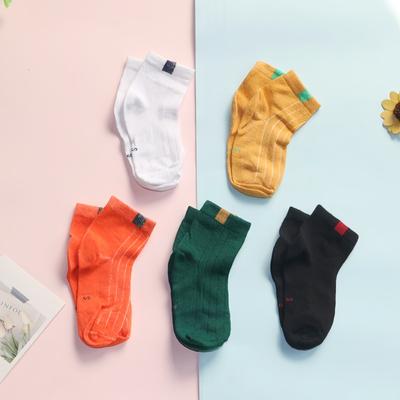 5Pairs/LOT Spring Summer Children Cute Ventilate Socks Boys Girls Soft Pure Cotton Socks