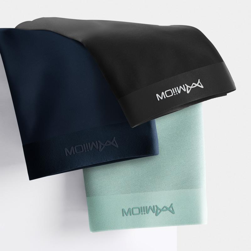 3 buc Lenjerie intimă fără cusături pentru bărbați Lenjerie intimă cu patru colțuri de culoare uni pentru bărbați Lenjerie intimă cu colț plat Toamnă și iarnă Lenjerie intimă respirabilă Boxer Brief