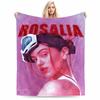 Pink Portrait Blanket for All Seasons Blanket Lunch Break Throw Gift