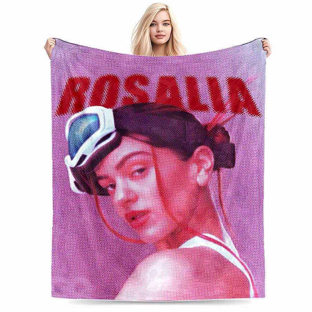 Pink Portrait Blanket for All Seasons Blanket Lunch Break Throw Gift