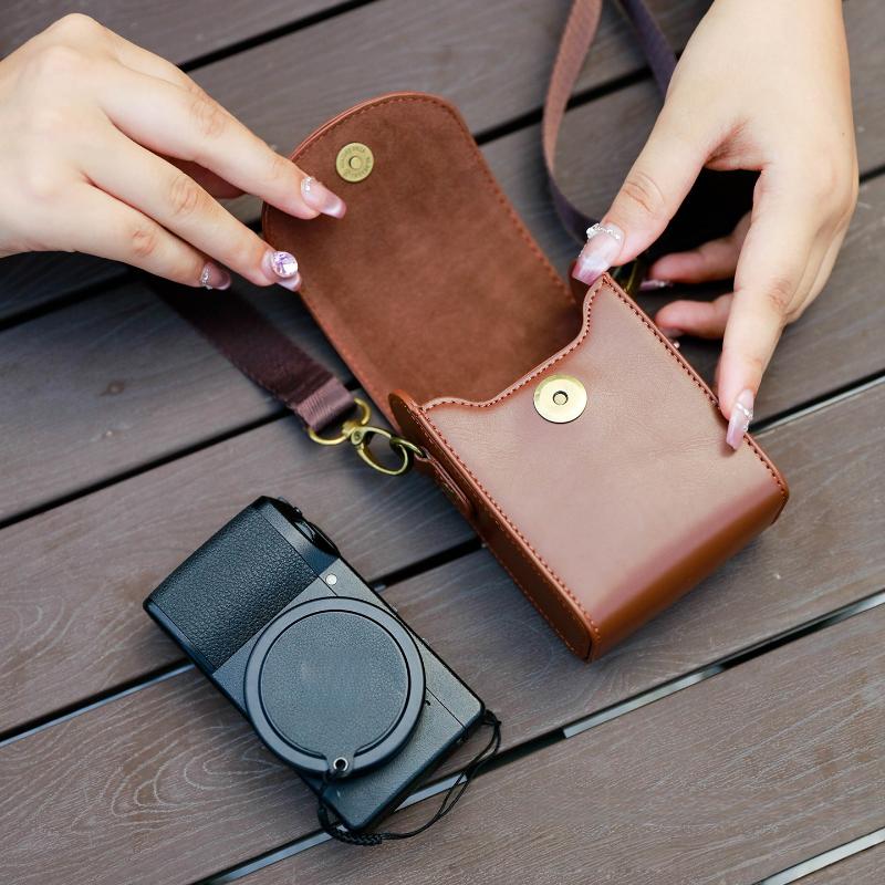 1Pcs Anti-fall Camera Protective Bag For G7X3 G7X2 SX740 SX720 G9X Sony RX100 HX90 HX50 Camera Case With Shoulder Strap
