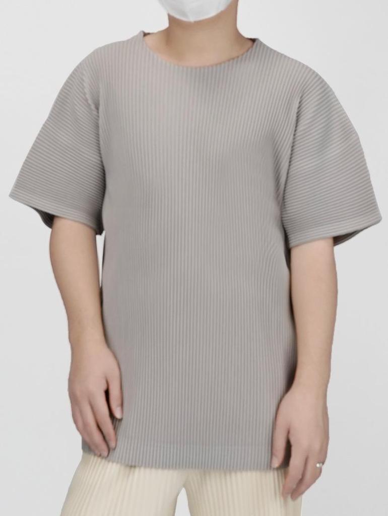 Men's Pleated Japanese Trend Short-sleeve T-shirt