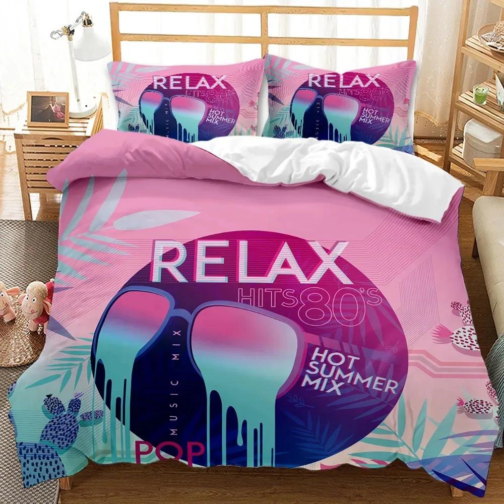 3d Music Bedding Set Digital Printing Bed Linen Queen Size Bedclothes Drop Ship Fashion Design Black And White Duvet Cover Sets