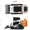 1:50 Scale Die-Cast Metal Engineering Vehicle Model Forklift with Orange Accents Holiday Gifts For Kids