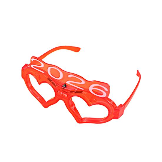Fun Sunglasses LED Light Up Heart Glasses Glow in The Dark Party Eyewear for Concerts Nightclubs Raves