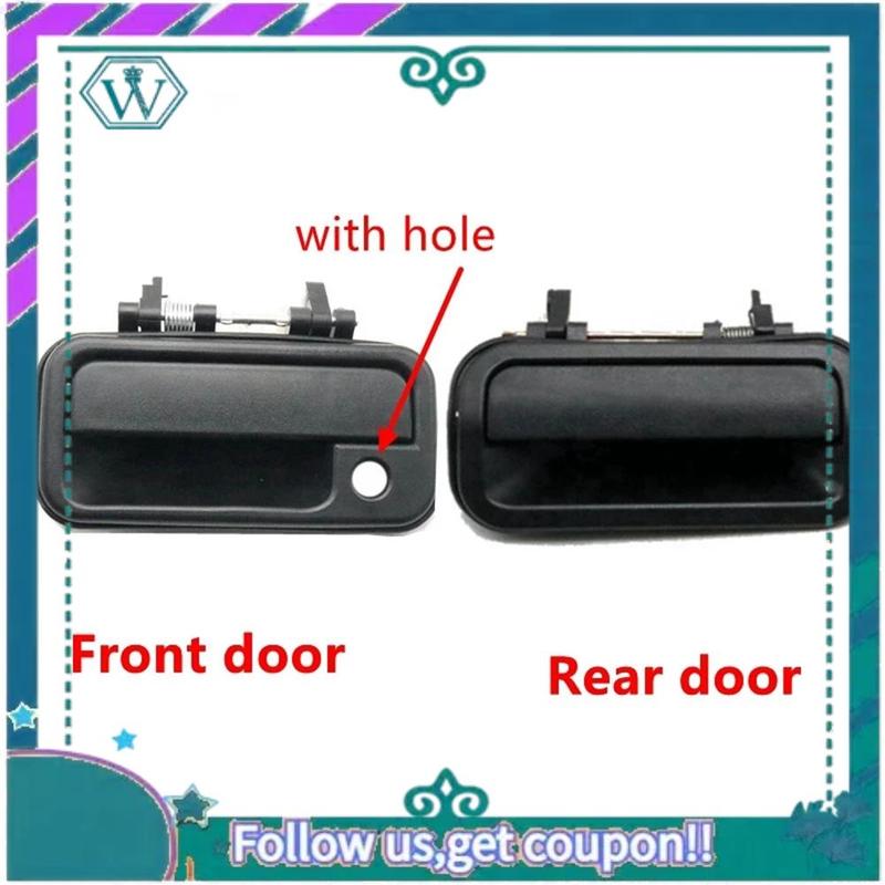 AA92-Car Black Exterior Door Handles Replacement For Isuzu Rodeo Pickup 1998 1999 2000 2001 2002 2003