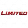 3D Metal LIMITED Letters Rear Trunk Emblem Sticker Car Side Fender Badge Decals For Toyota Highlander Accessories