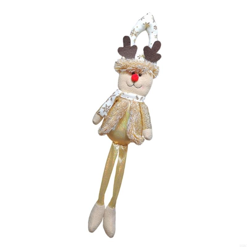 Christmas Doll Door Ornament Multipurpose Long Leg Doll Hanging Decoration For Tree Door Handle Bookshelf Curtain Window