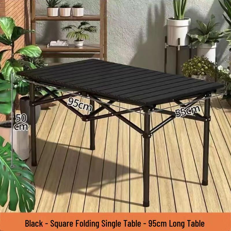 NEWHOPSON Portable Roll-Up Table & Picnic Mat Set