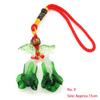 Mascot Wealth Lucky Brass Coin Chili Cabbage Tomato Keychain Chinese Knot Car Bag Hanging Ornament Fengshui Home Decoration Gift
