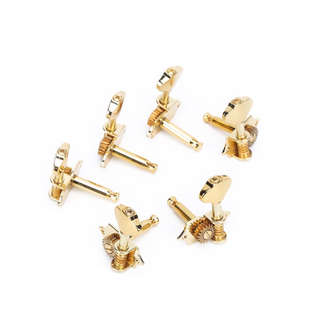 6Pcs Guitar String Tuning Peg Metal Open Tuner Key Machine Head Set Kit for Acoustic Electric