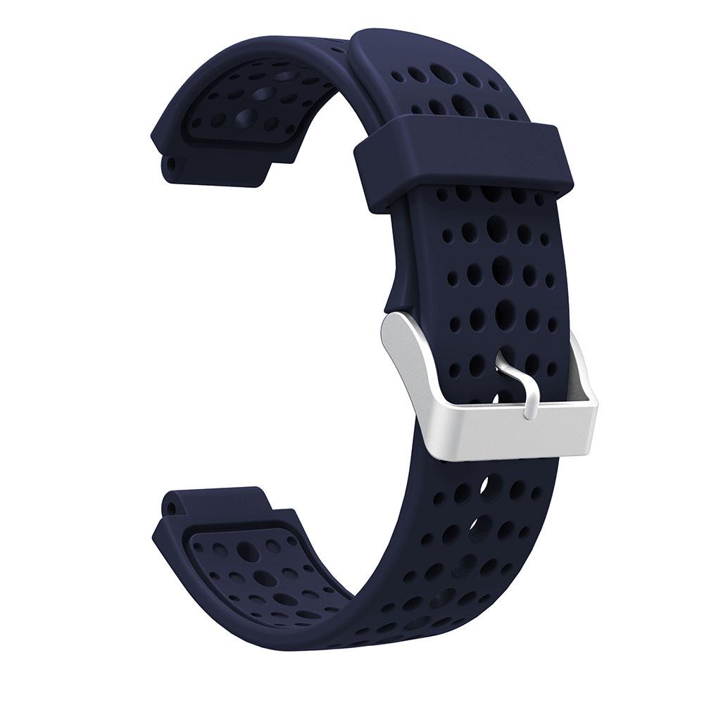 Monochrome Silicone Watch Band for Garmin Forerunner 235/620/735XT - Round Hole, Replacement Wristband S5/S6.