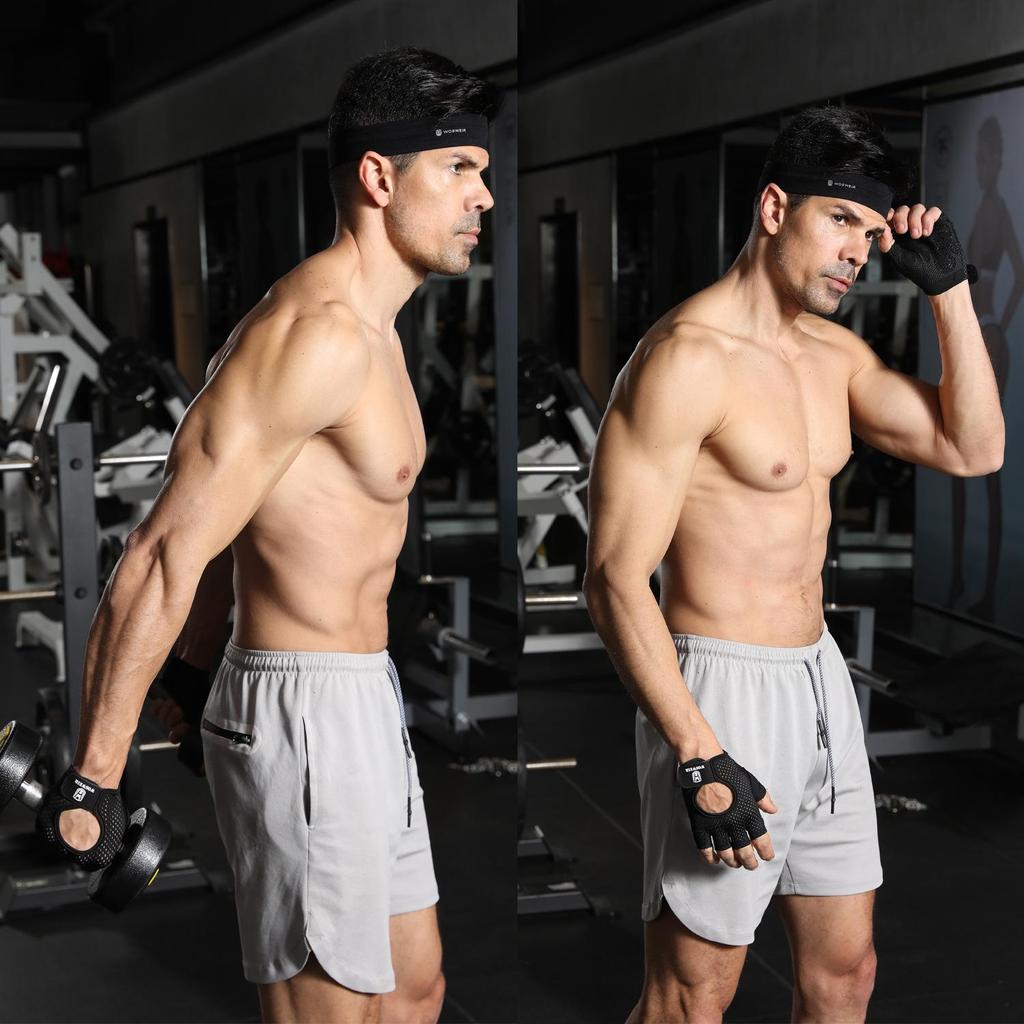 Unisex sommer treningshansker: Sklisikker, Slitesterk, Halvfingerdesign for Pull-Ups og Trening