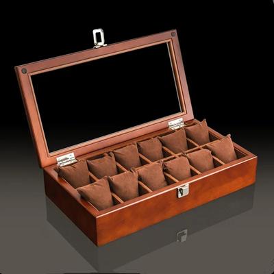 Neue Holz Uhrenbox Organizer Mit Glasfenster Holz Uhrenaufsteller Luxus Uhrenetui Aufbewahrungsbox Uhrenhalter Für Herren