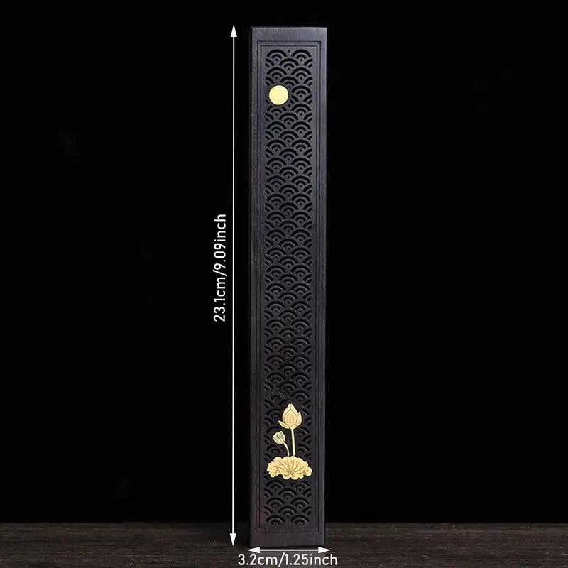 Suport Retro din Lemn pentru Tămâie Stil Chinezesc Arzător de Tămâie Lemn Sculptat Manual Cădelniță din Lemn de Santal Cutie Tavă Decor Acasă Birou