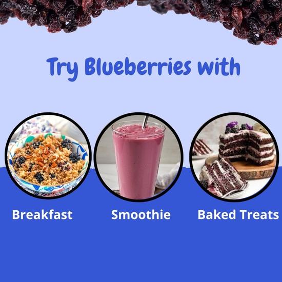HEALTHY MASTER Blue Berry-250 Gm | Naturally Premium Dried Berries | Vitamin Rich Blue Berries | Healthy Snack | Blueberry Dry Fruit