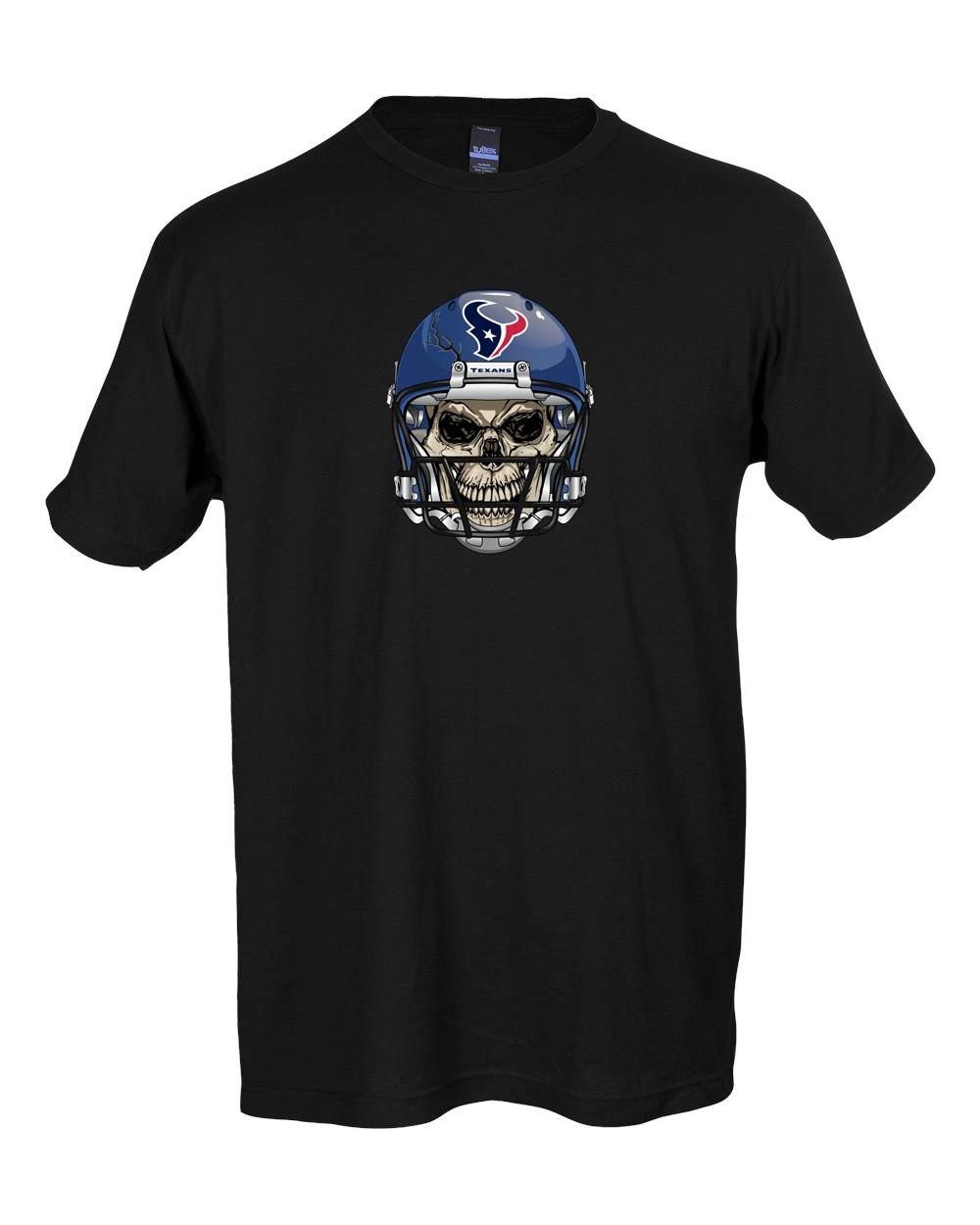 Houston Texans Skull HelmeT-Shirt 6 Sizes!! S-5XL L