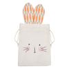 Easter Egg Pouch Cute Easter Bunny Ears Bags Burlap Carrot Rabbit Candy Bags Festival Drawstring Gift Bags Happy Easter Decor