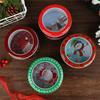 Christmas Tinplate Candy Box Santa Claus Tin Reusable Chocolate Storage Case For Gift Storage Home Cookie Packaging Box