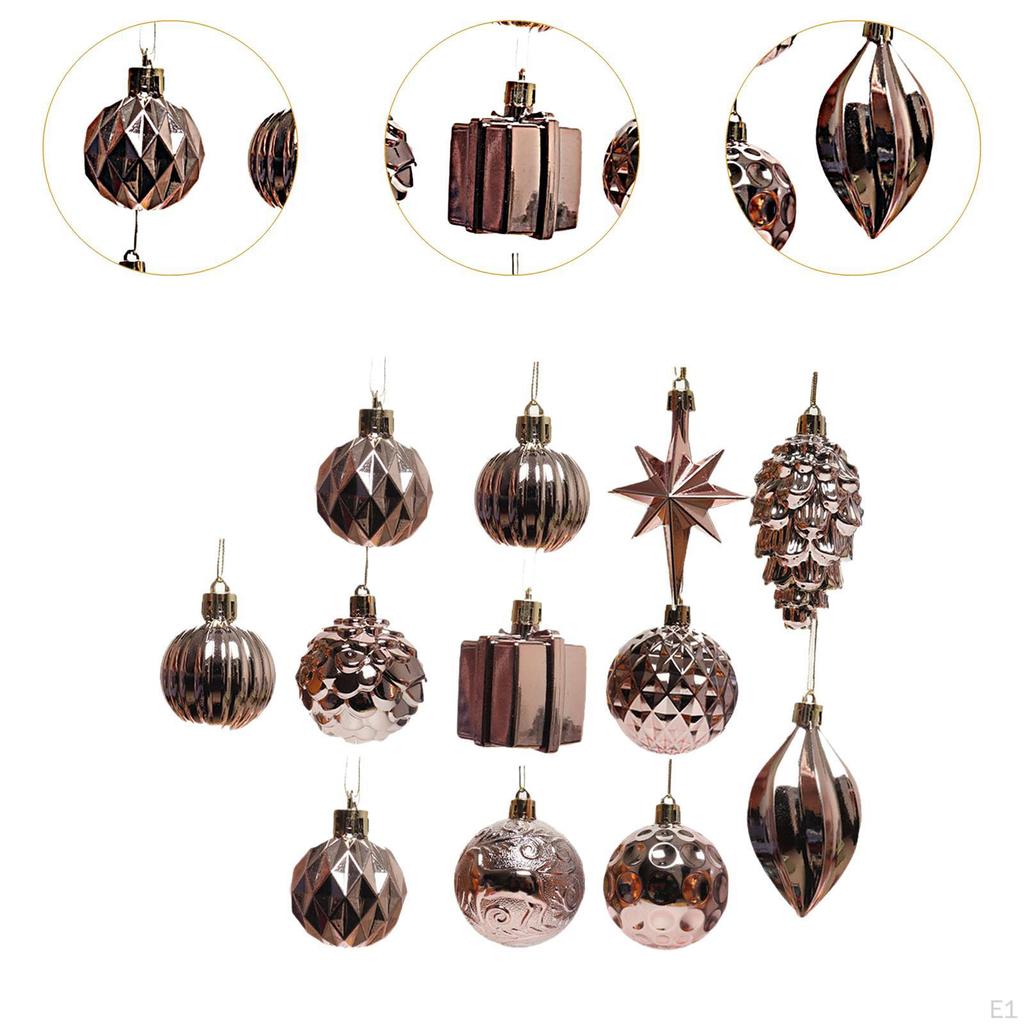 Christmas Tree Decorations Decorative Hanging Baubles DIY Reusable Charm Pendants for Office Party