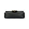 Gucci Gg Marmont Gold Retro Doppel G Logo Mit Schlüsselring V-förmig Genähtes Leder Und Rindsleder Einzelne Schulter Umhängetasche Ultra-Mini Damen Schwarz
