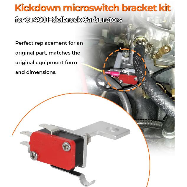 Kickdown Microswitch Switch for ST400 Edelbrock AVS2 Carburetors Microswitch Bracket Kits Aluminum