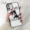 Border Collie Hund Telefon Fall für iPhone 11 12 13 14 Pro Max mini X XR XS SE 2020 5s 6S 7 8 Plus Samsung Galaxy S21 S22 shell