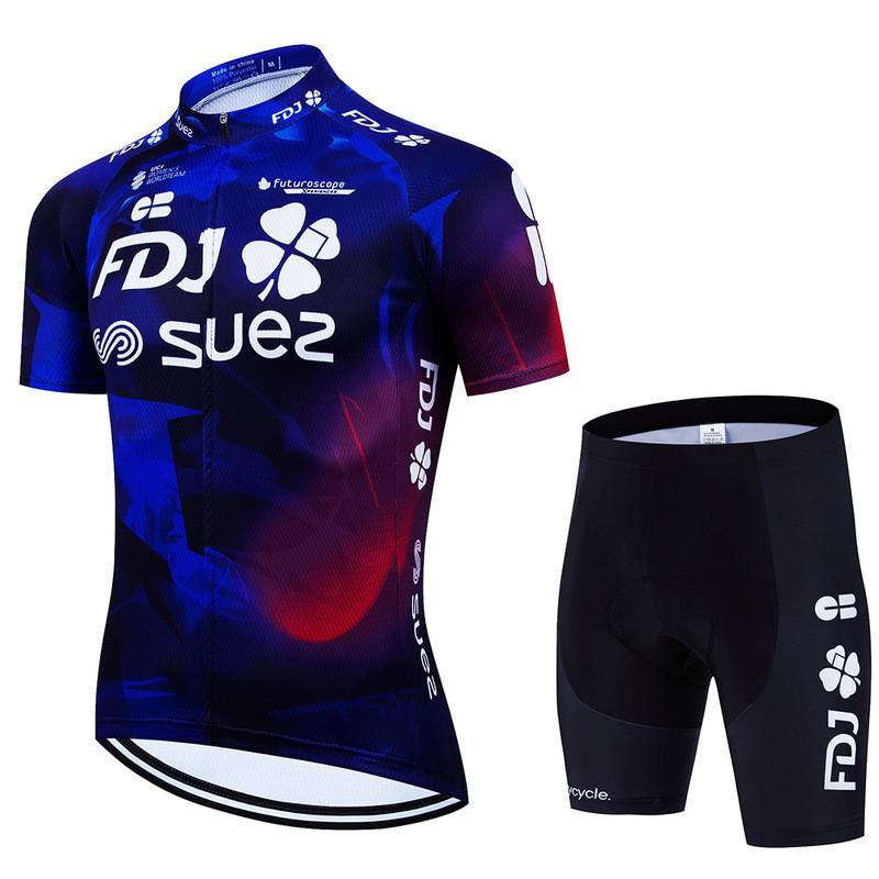 Unisex Cycling Jersey Shorts Set Quick-Dry Mountain Road Bike Apparel Breathable Performance Wear