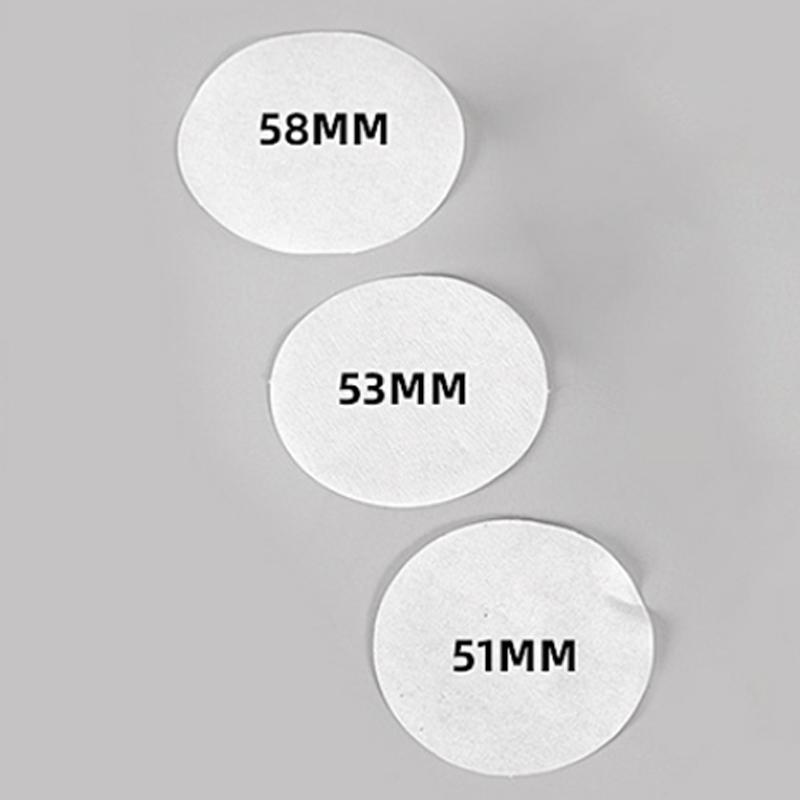 51/53/58mm Univerzální papírový kávový filtr Rukojeť Sekundární papírový filtr pro oddělování vody Kulaté kávové příslušenství Čajové náčiní