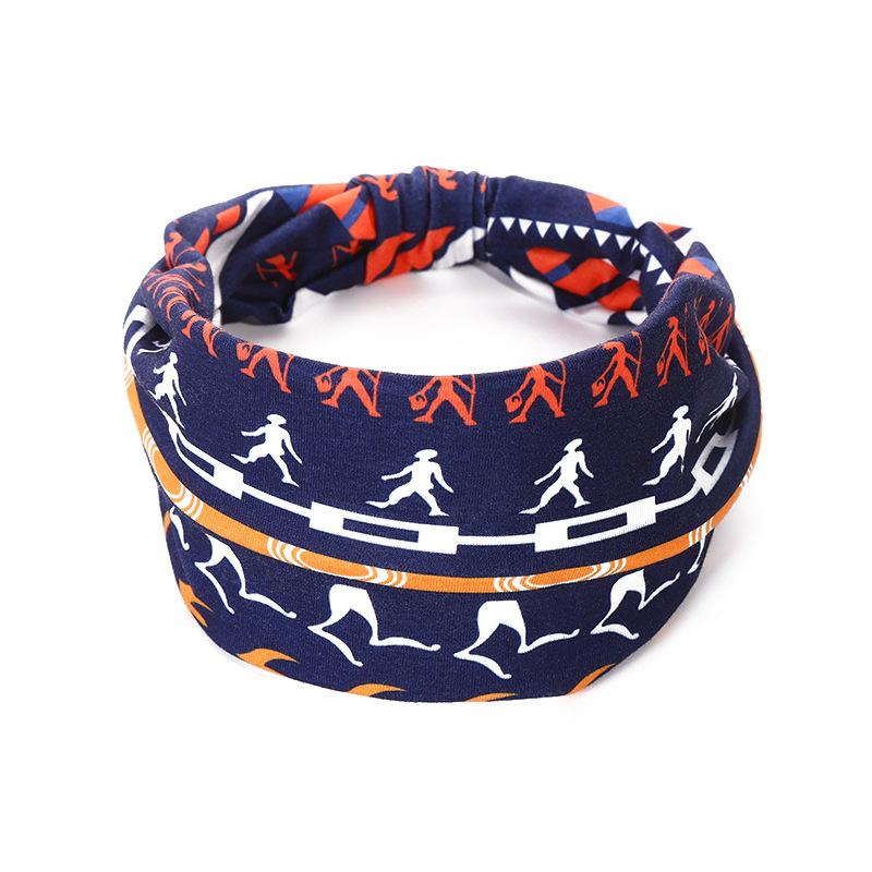 Široké čelenky pro ženy Vázaná čelenka Africké dámské zábaly na hlavu Pružné doplňky do vlasů Pásky Barviva na kravaty 4 balení