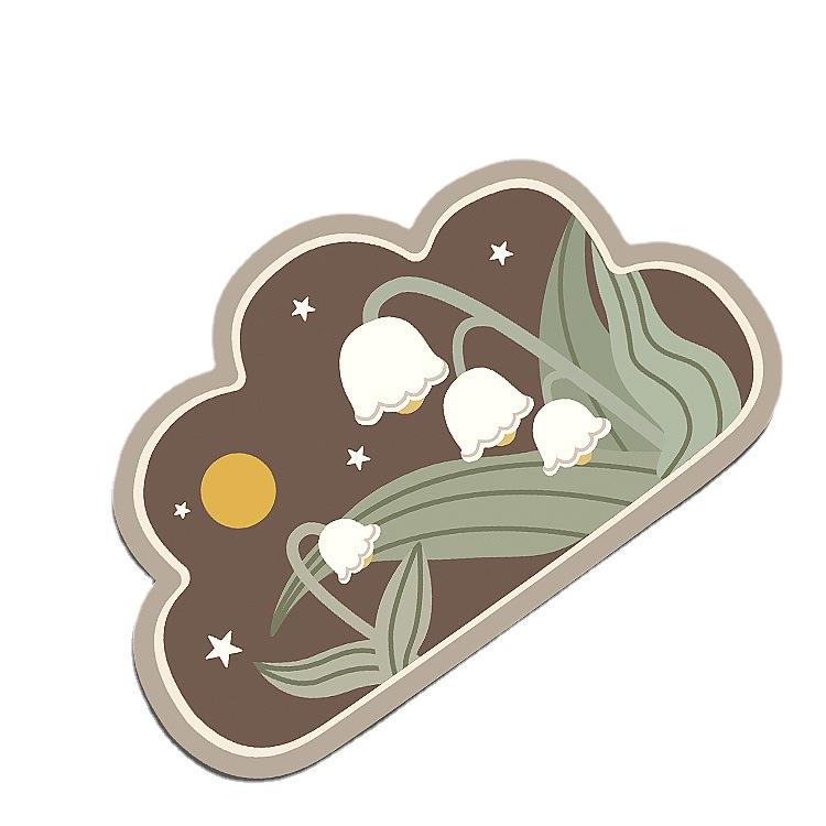 Bathroom Floor Mat Soft Diatom Mud Absorbent Non-slip Toilet Toilet Household Bathroom Door Quick Drying Door Mat