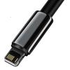 Kabel Usb Do Lightning Baseus Tungsten Gold, 2.4A, 1M (Czarny)