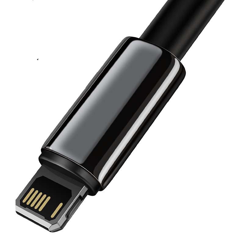 Kabel Usb Do Lightning Baseus Tungsten Gold, 2.4A, 1M (Czarny)