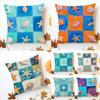 Marine Life Vivid Marine Life Cushion Cover Washable Linen Pillowcase Soft For Sofa Bed Cozy Home Room Decor