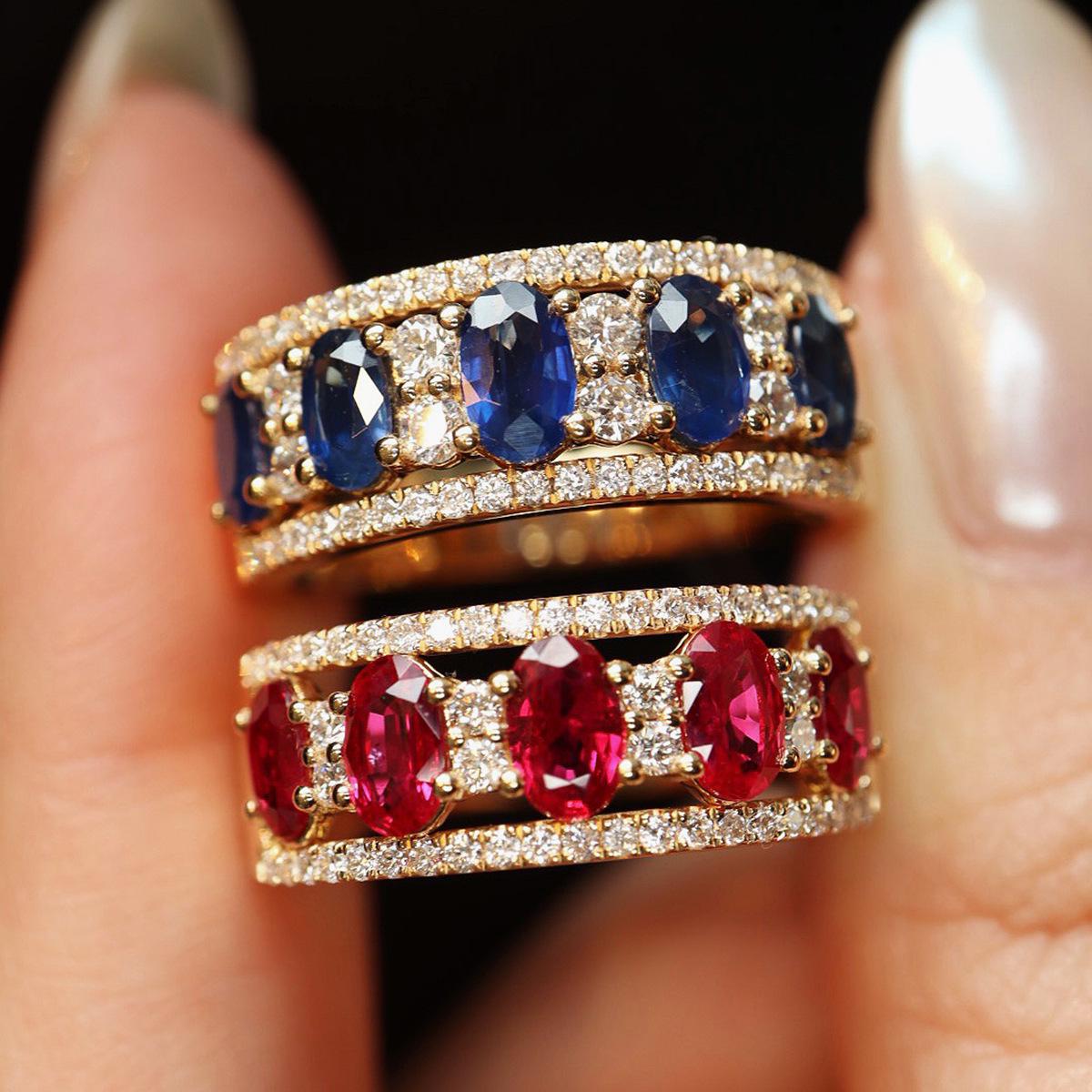 

Red Elk Women s High-End s925 Sterling Silver Ring: Fashionable, Versatile, Light Luxury, Large Size, European & American Style. US Size 10