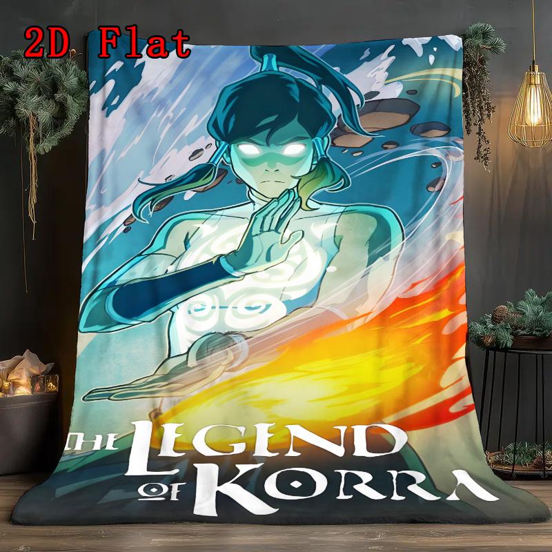 Korra 2D Flat Pattern Flannel Blanket High Quality All Seasons Warmth and Comfort Perfect for Christmas Gifts.PMT0914153
